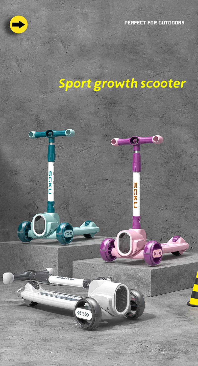 20%off Foldable Patinete Infantil Baby Scooter Bike 3 in 1 Baby Scooter Kick Scooters Foot Scooters for Kids Boys & Girls with LED Light