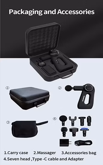 Pistolet de massage complet du corps